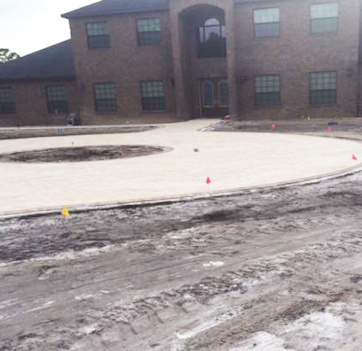 Before driveway and landscaping